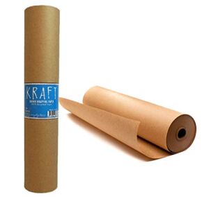 Kraft Brown Wrapping Paper Roll 48″ x 1,800″ (150 ft) – 100% Recyclable Craft Construction and Packing Paper for Use in Moving, Bulletin Board Backing and Paper Tablecloths