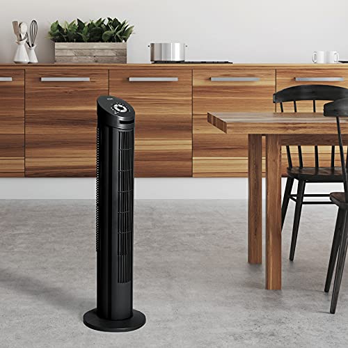 Seville Classics UltraSlimline 40 in. Oscillating Tower Fan, 40″, Black | The Storepaperoomates Retail Market - Fast Affordable Shopping