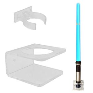 YYST Clear Light saber Wall Mount Wall Rack Wall Holder – Hardware Included.