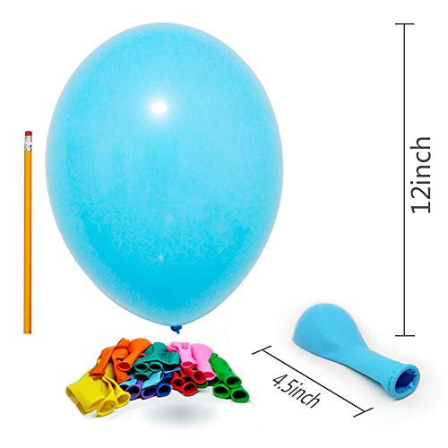 Runch 100pcs Latex Balloons, 12inch Multicolor to Celebrate Latex Balloons, Premium Thick Balloons for Birthday/Party/Christmas/Wedding and Holidays | The Storepaperoomates Retail Market - Fast Affordable Shopping