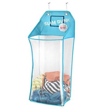 Store & Score Over The Door Hanging Kids Fun LED Basketball Light-Up Collapsible Mesh Laundry Hamper Basket, Toy Chest, Heavy Duty Metal Hooks Included. Patent Pending | The Storepaperoomates Retail Market - Fast Affordable Shopping