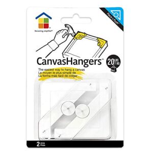 Under the Roof Decorating 5-100200 15 lb Place&Push Canvas Hangers , White