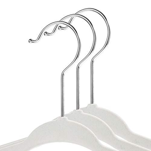Casafield 50 Velvet Baby Hangers – 11″ Size for Infant & Toddler Clothes – Ivory | The Storepaperoomates Retail Market - Fast Affordable Shopping