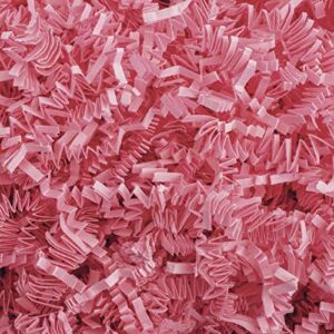 MagicWater Supply Crinkle Cut Paper Shred Filler (1/2 LB) for Gift Wrapping & Basket Filling – Light Pink