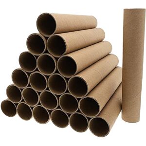 24 Pack Brown Cardboard Tubes for Crafts, DIY Projects, Brown (1.8 x 10 In)