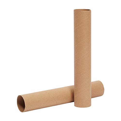 24 Pack Brown Cardboard Tubes for Crafts, DIY Projects, Brown (1.8 x 10 In) | The Storepaperoomates Retail Market - Fast Affordable Shopping