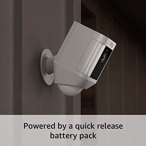 Ring Spotlight Cam Battery HD Security Camera with Built Two-Way Talk and a Siren Alarm, Works with Alexa – White | The Storepaperoomates Retail Market - Fast Affordable Shopping