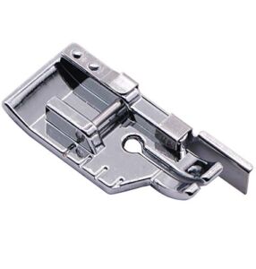 1/4” (Quarter Inch) Quilting Patchwork Sewing Machine Presser Foot with Edge Guide for All Low Shank Snap-On Singer, Brother, Babylock, Euro-Pro, Janome, Juki, Kenmore, New Home, White, Simplicity