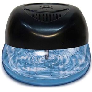 Bluonics Water Air Purifier with a bottle of of Lavender Fragrance. Fresh Aire Filterless Machine. Air Washer Filter & Fresher. Black with Night Light 7 LED Changing Colors & White Noise. Use Scented Fragrance or Essential Oil Concentrate for Aroma Scents
