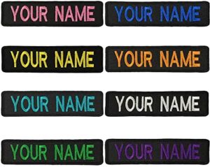 Embroidery Name Patches,2 Pieces Custom Personalized Military Tapes Tag Customized Logo ID for Multiple Clothing Bags Vest Jackets Work Shirts (Normal)