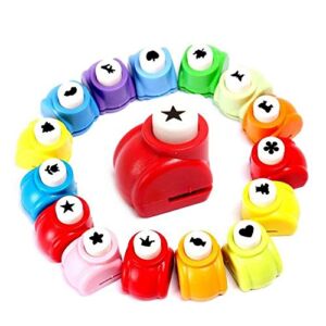 LoveInUSA Punch Craft Set, 10Pack Hole Punch Shapes Craft Hole Punch Scrapbooking Supplies Shapes Hole Punch Flowers Butterflies Great for Crafting & Fun Projects