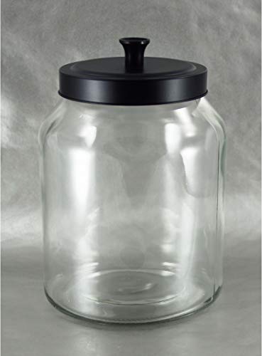 Grant Howard 59106 Storage Jar Black Matte Metal Top, 102 oz. | The Storepaperoomates Retail Market - Fast Affordable Shopping