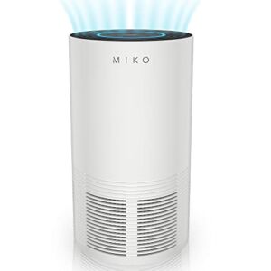 Miko Air Purifier For Home Large Room 970 Sqft | H13 True HEPA With PM2.5 Sensor, Auto Function, 4 Fan Speeds & Sleep Mode- Removes Up to 99.97% of Allergies, Asthma, Smoke, Dust, Pollen, For Home