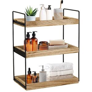 3 Tier Bathroom Counter Organizer, Counter Standing Rack Cosmetic Holder, Bathroom Countertop Organizer and Storage Shelf, Vanity Organizer Bathroom Counter Tray and Coffee Station Organizer