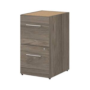 Bush Business Furniture Office 500 2 Drawer File Cabinet-Assembled, 16W, Modern Hickory
