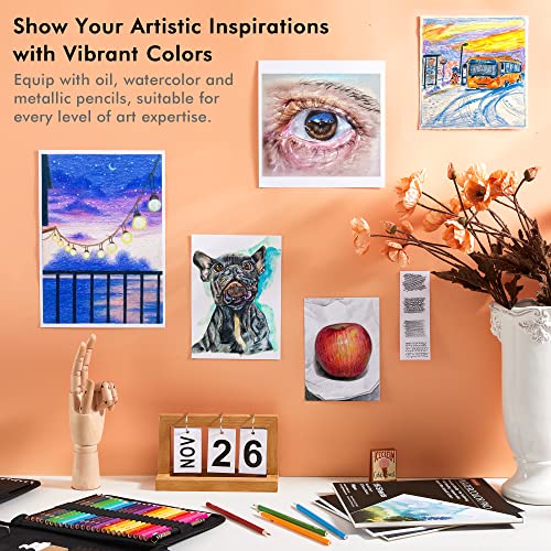 Shuttle Art Drawing Kit, 103 Pack Drawing Pencils Set, Sketching and Drawing Art Set with Colored Pencils, Sketch and Graphite Pencils in Portable Case, Drawing Supplies for Kids, Adults and Artists | The Storepaperoomates Retail Market - Fast Affordable Shopping