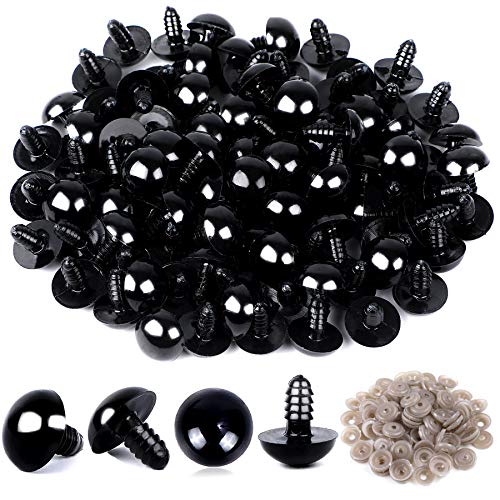 120PCS Plastic Safety Crochet Eyes Bulk with 120PCS Washers for Crochet Crafts (0.48Inch/12mm) | The Storepaperoomates Retail Market - Fast Affordable Shopping
