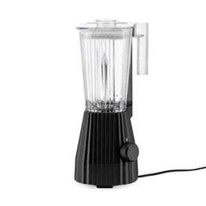 Alessi MDL09B/USA Plissé Blender in thermoplastic resin, black. Graduated pitcher in thermoplastic resin (PCTG). US plug. 700W