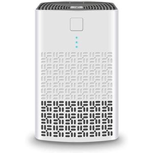 ZHENGXOO Small Air purifier for Bedroom with True HEPA, Portable Air Cleaner Designed for Small Rooms uses 5V 1A Usb Power Interface Model：AM-120 (White)…