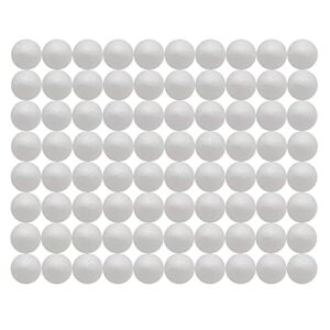 Crafjie Craft Foam Balls 80-Pack 1 Inch in Diameter, Polystyrene Styrofoam for DIY Arts and Crafts, Ornaments, Smooth Polystyrene Foam, Balls for Decoration Household School Projects, White