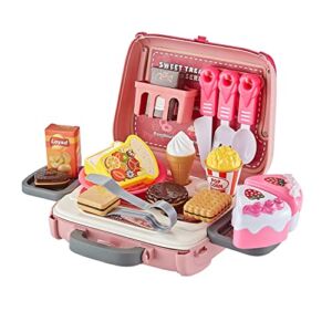 Think Gizmos Sweet Treats Patisserie Carry Case Playset – Kids Pretend Play Toys. Small Portable Fun in a Handy Carry Case with Shoulder Strap.