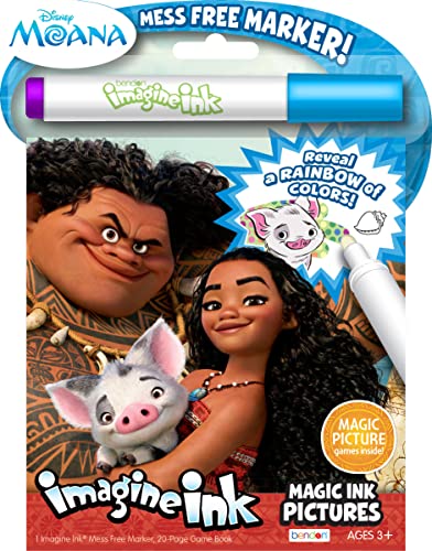 Disney Moana 20-Page Imagine Ink Game Book with Imagine Ink Marker, 73581 Bendon | The Storepaperoomates Retail Market - Fast Affordable Shopping