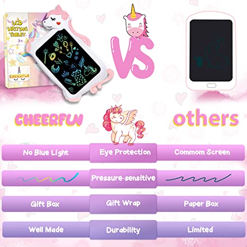 Unicorn Toy Gifts for Girls Boys – CHEERFUN LCD Writing Tablet for Kids|Toddler Travel Road Trip Essential Toy Gift for 3+4 5 6 7 8 Year Old | Reusable Doodle Draw Board | Learning Birthday Gift Girl | The Storepaperoomates Retail Market - Fast Affordable Shopping