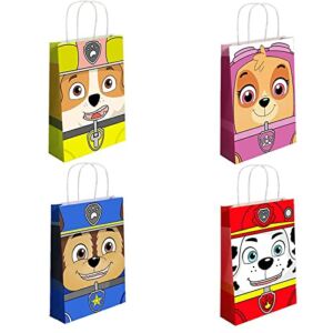 16 pcs Cartoon Dog Birthday Decorations Gift Bags Candy Bags,Kids Birthday Party Decorations – Party Favor Goody Treat Candy Bags