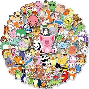 LIFEBE Cute Animal Stickers for Kids 100pcs, Farm Animal Stickers for Water Bottles, Vinyl Aesthetic Zoo Animal Stickers Decals for Laptop, Teens