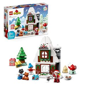 LEGO DUPLO Town Santa’s Gingerbread House 10976 Building Toy Set for Kids, Toddler Boys and Girls Ages 2+ (50 Pieces)
