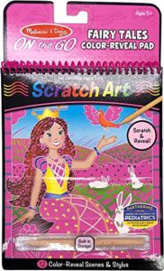 Melissa & Doug On the Go Scratch Art Color-Reveal Activity Pad – Fairy Tales