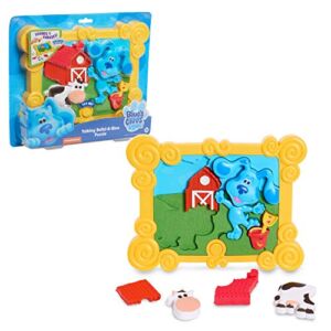 Just Play Blue’s Clues & You! Talking Build-a-Blue 9-Piece 3D Puzzle, Games and Toys for 3 Year Old Girls and Boys