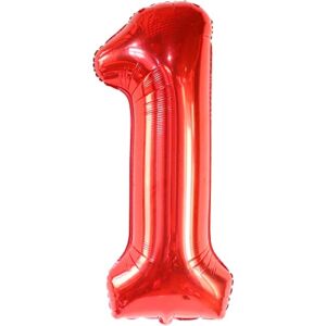 Giant, Red One Balloon for First Birthday – 40 Inch | Berry First Birthday Party Supplies | Big Red 1 Balloon for First Birthday | Berry First Birthday Decorations | 1st Birthday Decorations for Boys