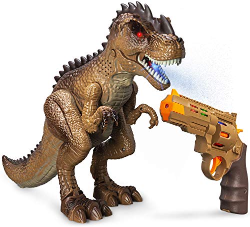 Greenbo Dinosaur Toys Jurassic T Rex Battle Attack Shooting Action Figure Multifunction Realistic Cool Walking RC Tyrannosaurus Rex Toy Good Dinosaur Toys for Kids Boys Girls 3up | The Storepaperoomates Retail Market - Fast Affordable Shopping