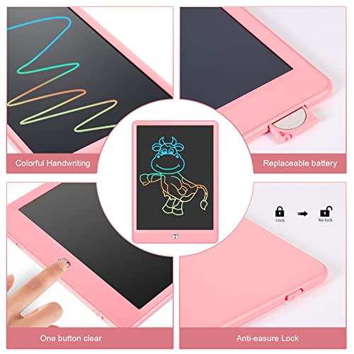 LCD Writing Tablet Toys Gift 10 Inch Colorful Screen, Learning Educational Toys for 3-12 Year Old Girls, Erasable Doodle Board for Kids, Electronic Digital Handwriting Magnetic Drawing Board Tablet | The Storepaperoomates Retail Market - Fast Affordable Shopping