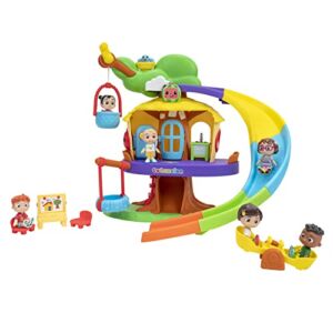 CoComelon Deluxe Clubhouse Playset – Features JJ and His Five Friends- Songs, Sounds, Phrases – Slide, Secret Tunnel, Basket Elevator, Interactive Easel, Pop Up Birds – Amazon Exclusive