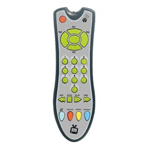 Aokid TV Remote Control Toy Easy Grasping Hand-Eye Coordination Gift Baby Musical Play Simulation Controller with Light Sound for Bedroom