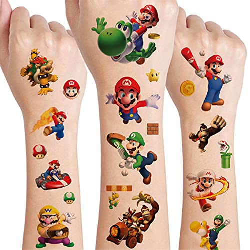 8 Sheets Cute Temporary Tattoos for Kids, Birthday Party Supplies Fake Tattoos Party Games Stickers Cartoon Anime Tattoo Party Favors for Kids Boys Girls Birthday Decorations Party Gifts | The Storepaperoomates Retail Market - Fast Affordable Shopping