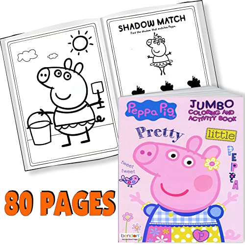 Coloring and Activity Set – Bundle Includes Peppa Pig Coloring Book, Peppa Pig Stickers, and 2-Sided Door Hanger (Peppa Coloring Book & Stickers) | The Storepaperoomates Retail Market - Fast Affordable Shopping