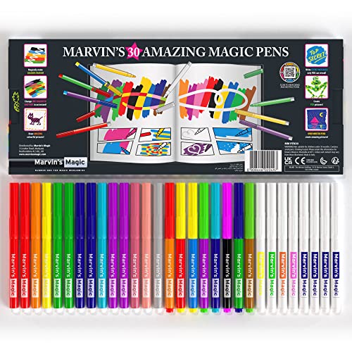 Marvin’s Magic – NEW x 30 Amazing Magic Pens – Color Changing Magic Pen Art – Create 3D Lettering or Write Secret Messages – Includes 30 Magic Pens | The Storepaperoomates Retail Market - Fast Affordable Shopping