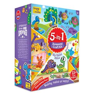Imagimake 5-in-1 Awesome Craft Kit – Creative Toy & DIY Set for Kids – 5 Years & Above, Multicolour