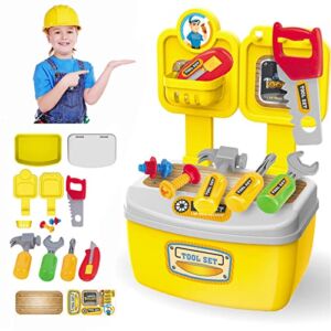 Crazypig Children’s DIY Toy Sets – Kids Tool Sets, DIY Toy Engineer Tools, Pretend Game Tools, Birthday Gifts for Boys and Girls Aged 3, 4, 5, 6, 7, 8