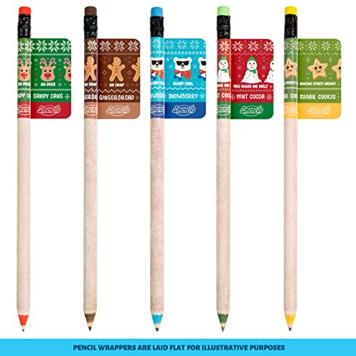 Holiday Smencils for Grown Ups – HB #2 Scented Fun Pencils, 5 Count – Stocking Stuffer, White Elephant Gifts for Adults, Office Supplies, Party Favors | The Storepaperoomates Retail Market - Fast Affordable Shopping