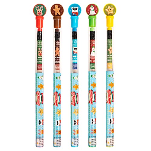 Holiday Smencils for Grown Ups – HB #2 Scented Fun Pencils, 5 Count – Stocking Stuffer, White Elephant Gifts for Adults, Office Supplies, Party Favors | The Storepaperoomates Retail Market - Fast Affordable Shopping
