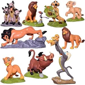 PINGPAI The Lion King – Action Figures Toys , Tales of Mufasa & Simba Perfect The Lion King , 2-4 inches Mini Figurines Toy Set (9 Pcs)