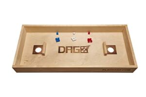 DAGZ® Dice Party Game (2-4 Players) – Dice Board Game for Adults – Wooden Board Game Table Topper – Dice Game for Family