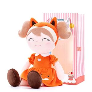 Gloveleya Baby Doll Girl Gifts Soft Plush Fox Dolls 14″ with Gift Box