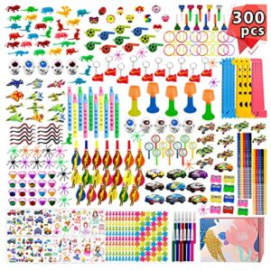 Leesgel 300 PCS Party Favors for Kids, Classroom Prizes for Kids Birthday Party Supplies Games, Bulk Toys for Student Gifts, Goodie Bag Pinata Stuffers Filler