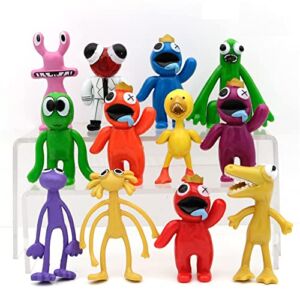 Rainbow Best Friends Toys Rainbow Best Friends Action Gaming Action Figures Figures Toys Gift Game Character Model Toys for Kids Halloween Thanksgiving Christmas Birthday Gifts (12PCS)