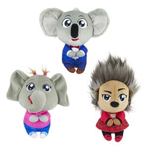 Sing 2: Plush Toy Character Trio – 3 Toy Set: Buster, Ash, Meena [Amazon Exclusive],Multi 5 inches